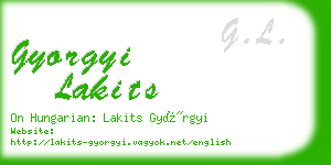 gyorgyi lakits business card